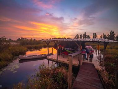 Cedar Hammock Canoe Shelter in the Okefenokee National Wildlife Refuge. Photo by @thegeorgiaphotographyfanatic