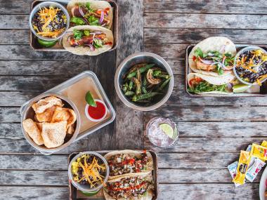 A selection of food at The Wyld in Savannah, Georgia. Photo by @wandernorthga