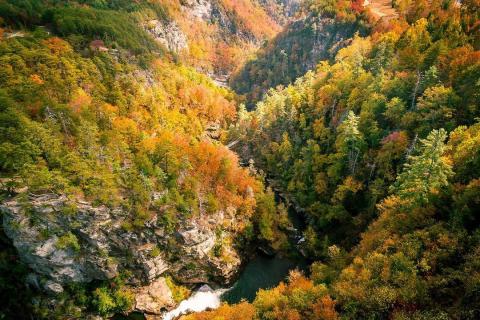 Tallulah Gorge in the Fall Tallulah Gorge in Tallulah Falls, Georgia