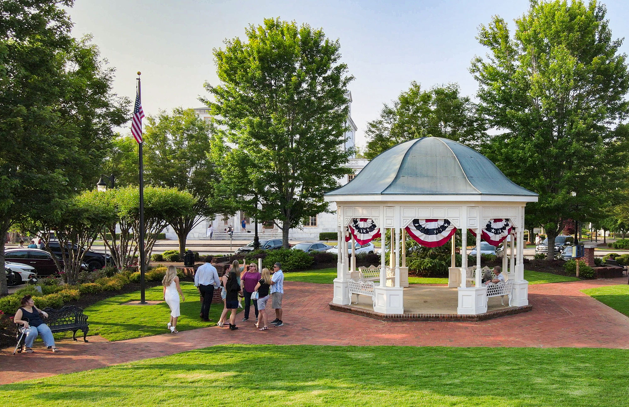 Gazebo in downtown Canton, Georgia