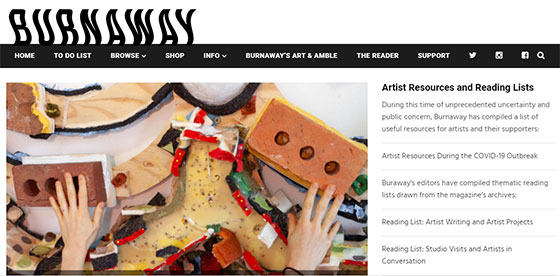 Burnaway homepage screenshot