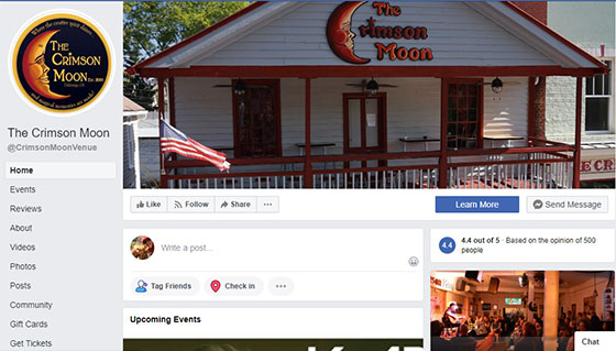 Crimson Moon Facebook page
