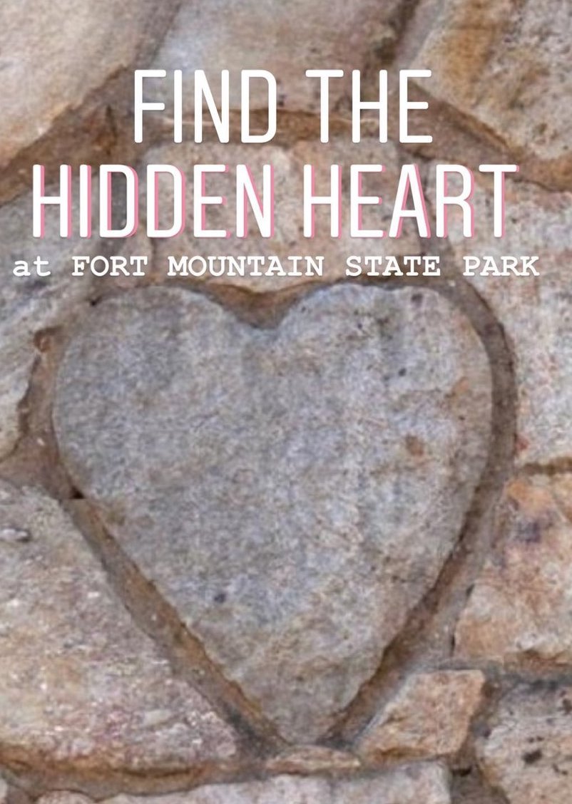 Hidden Heart at Fort Mountain State Park