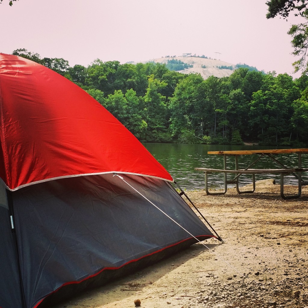 Camping at Stone Mountain Park. Photo by Candy Cook.