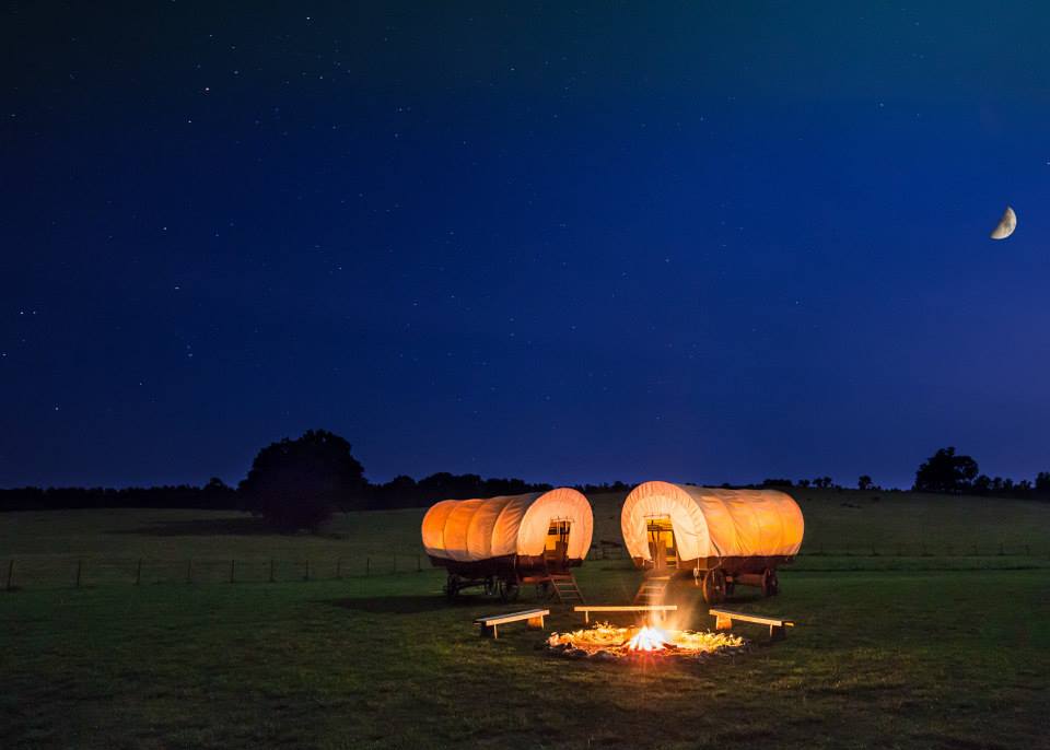Conestoga Wagons at The Rock Ranch