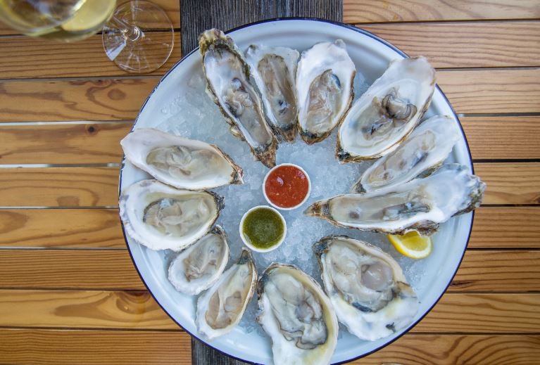 Oysters at Seabar. Photo courtesy of Matt Kordsmeier.