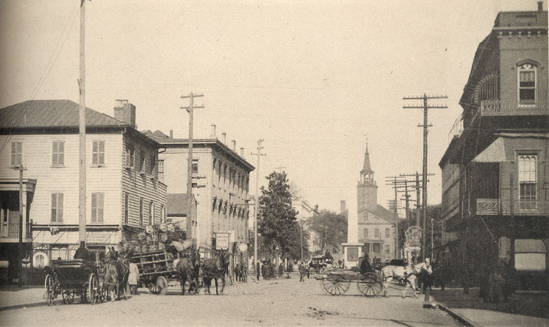 Bull Street in the late 1700's. Photo courtesy of Digital Collection of The Lane Library Armstrong Atlantic State University.