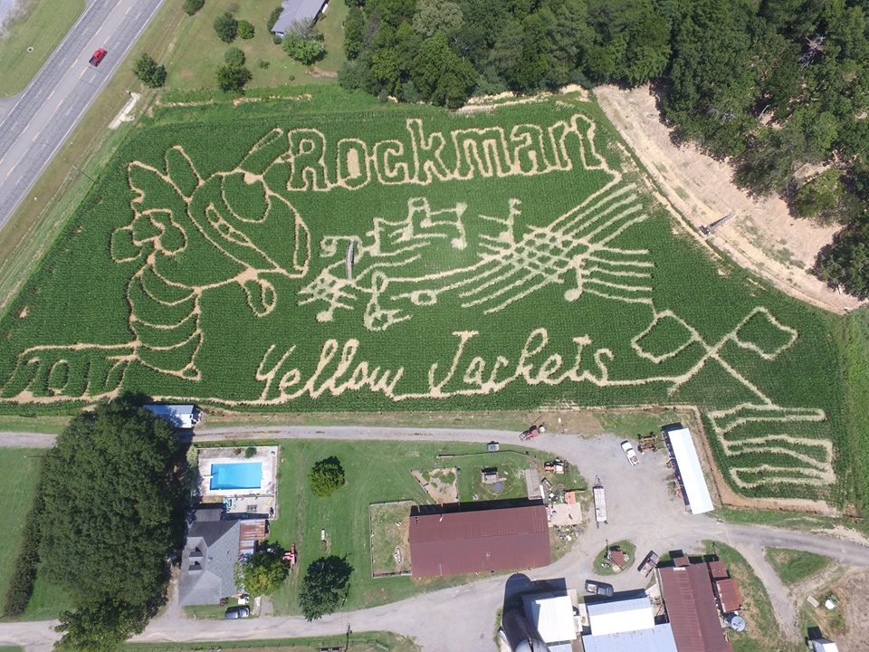 2017 corn maze at Carlton Farm in Rockmart, Georgia