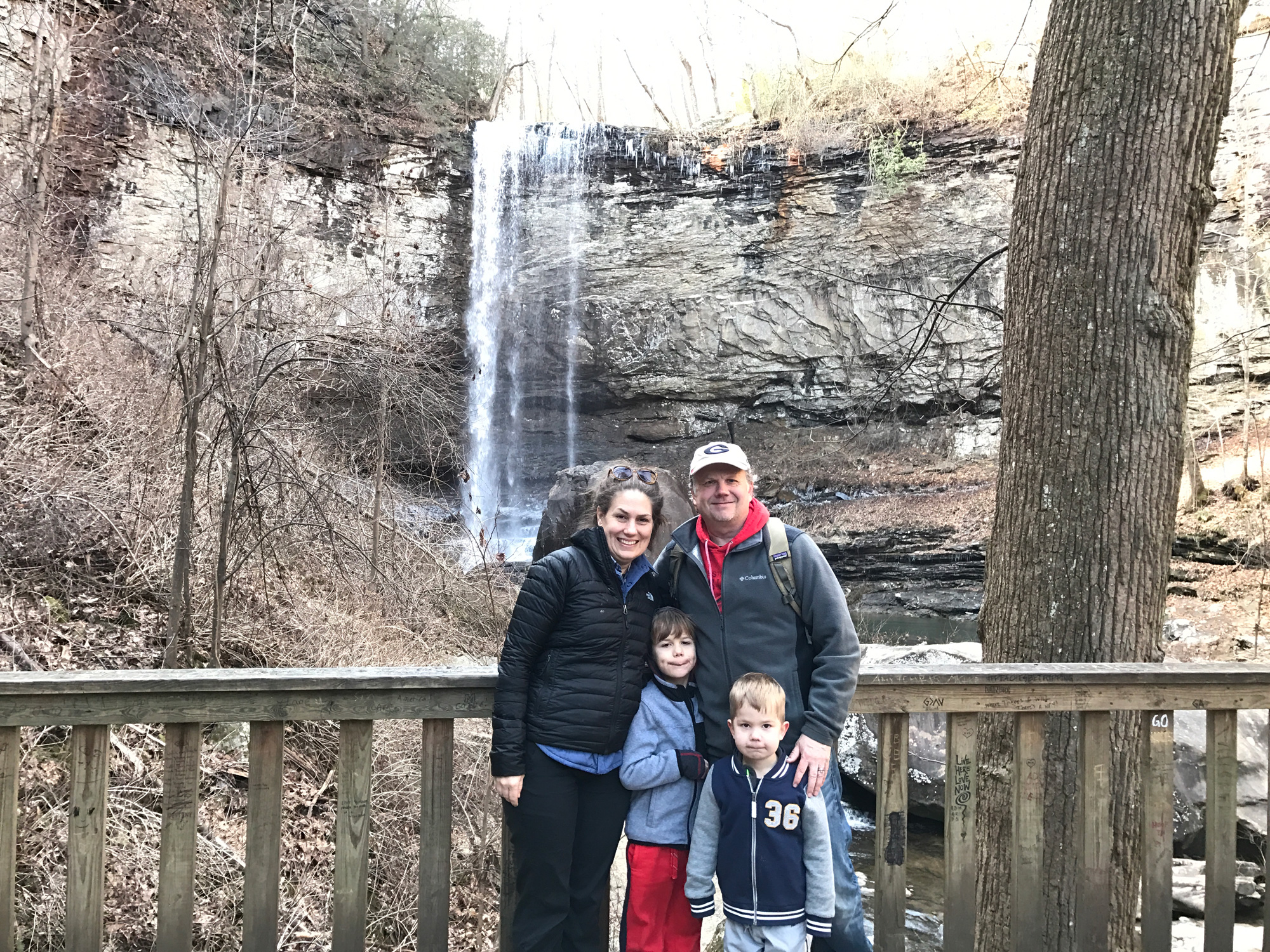 Take a family hike to a waterfall at Cloudland Canyon State Park. Photo courtesy of Lesli Peterson.