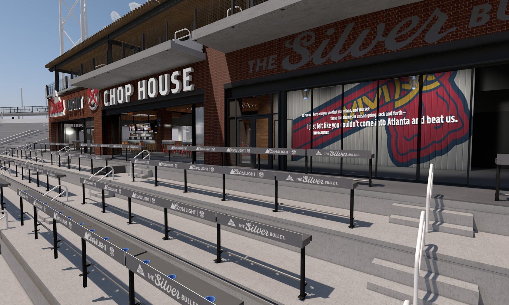 Rendering of Coors Light Chop House at SunTrust Park