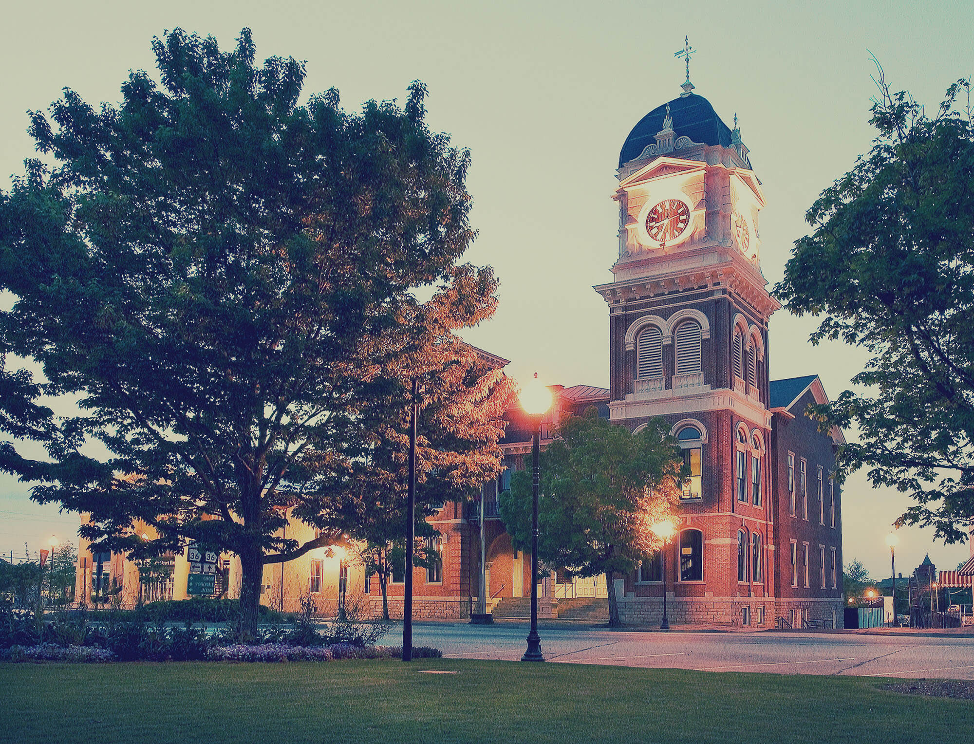 Historic Newton County Courthouse on the square in Covington, Georgia