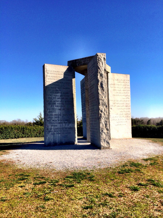 Georgia Guidestones photo by Lesli Peterson