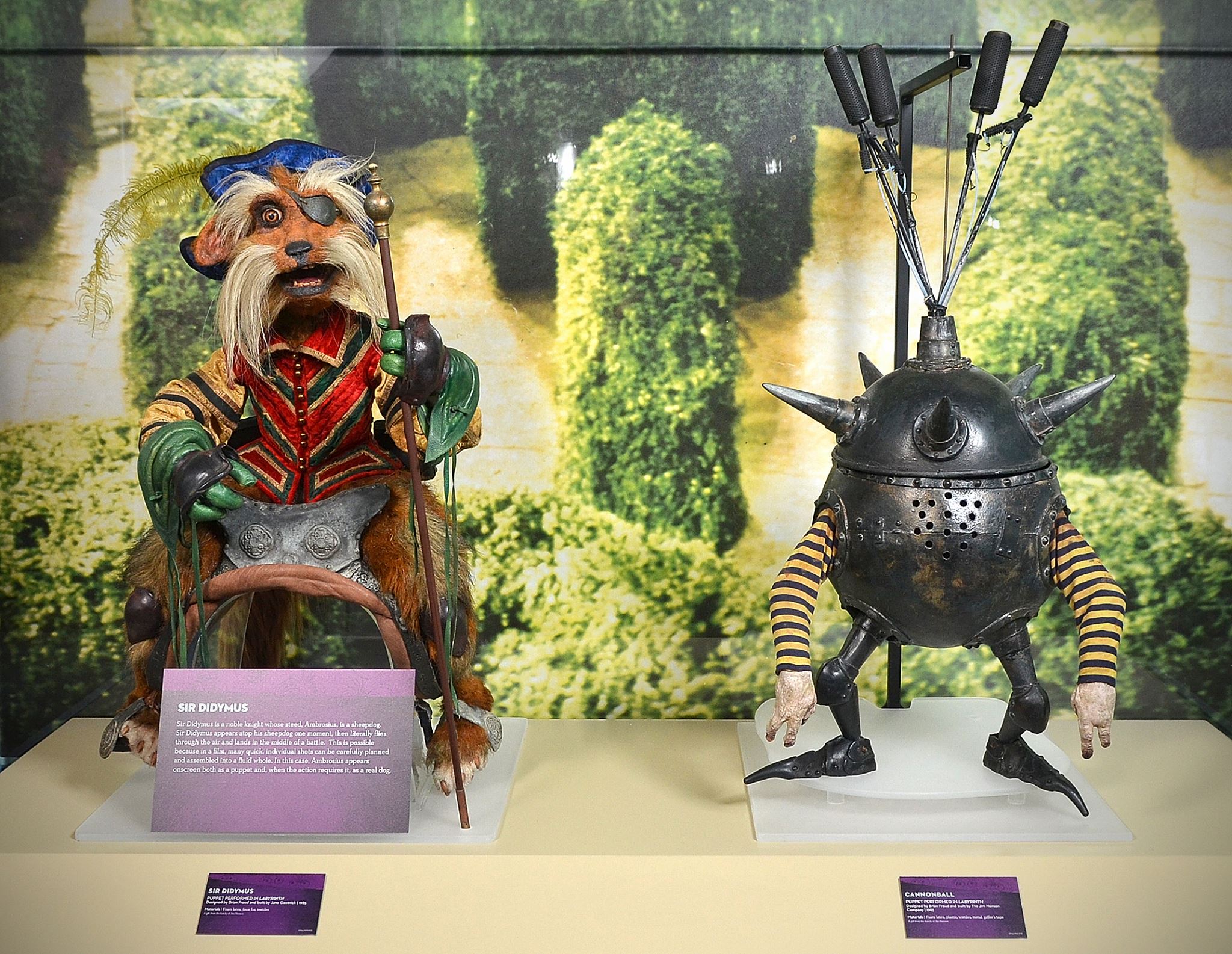 Characters from Labyrinth in the Jim Henson Collection at the Center for Puppetry Arts in Atlanta