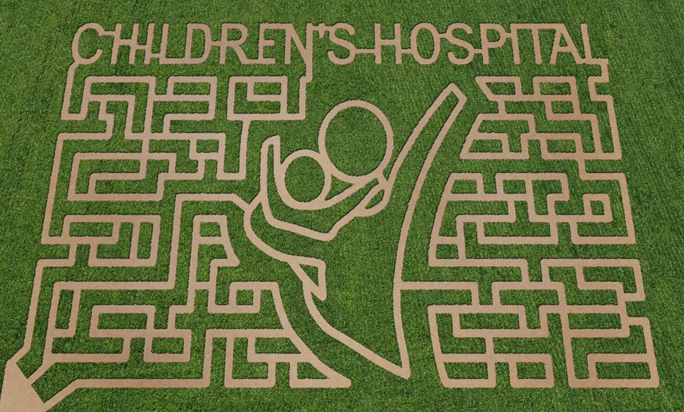 2017 corn maze at Lane Southern Orchards in Fort Valley, Georgia