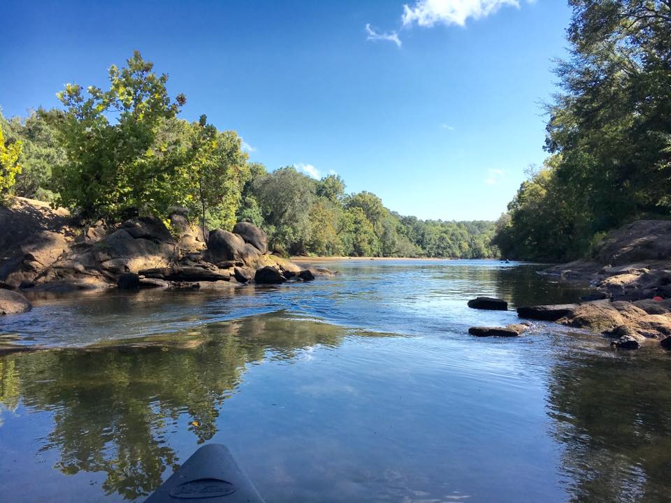 Scenic view of the Ocmulgee River in Macon, Georgia