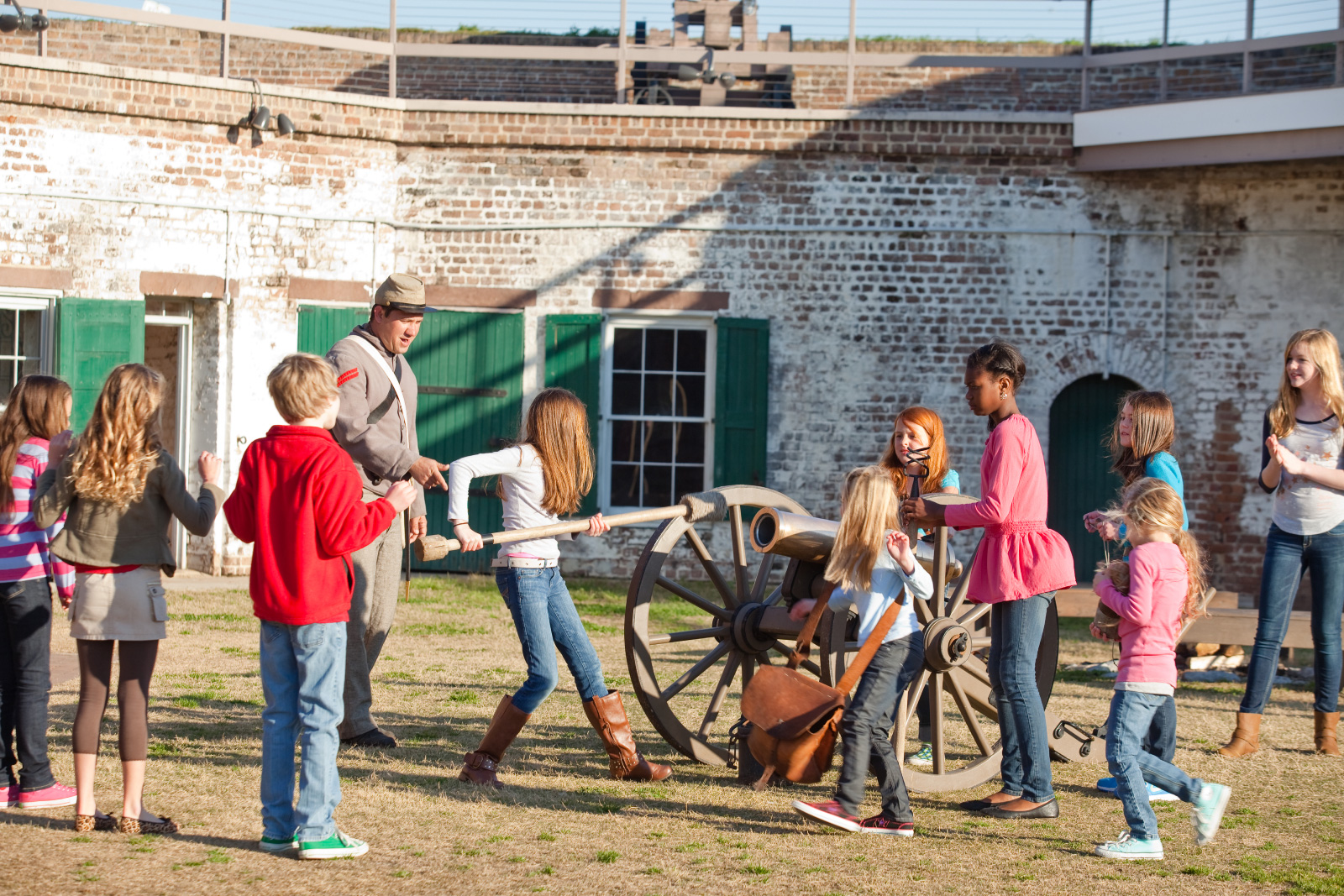 Used by Confederate forces as headquarters of the Savannah River defenses during the Civil War, Old Fort Jackson still has a functioning cannon. - GDEcD Photography