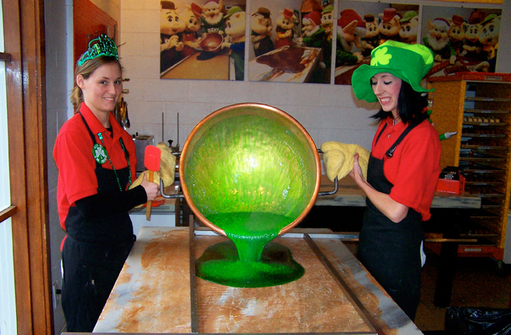 Try the Shamrock Green Fudge at Rock City Gardens during Shamrock City.
