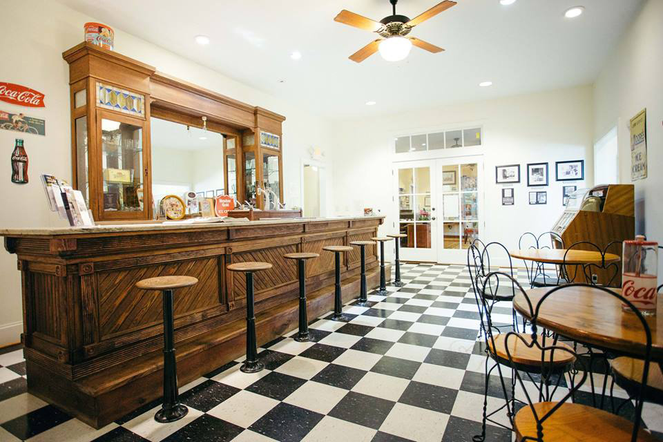 Soda fountain at the Old School History Museum in Eatonton. Photo courtesy The Plaza Arts Center, Facebook