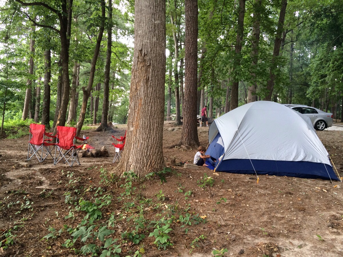 Camping at Stone Mountain Park. Photo by Lesli Peterson.