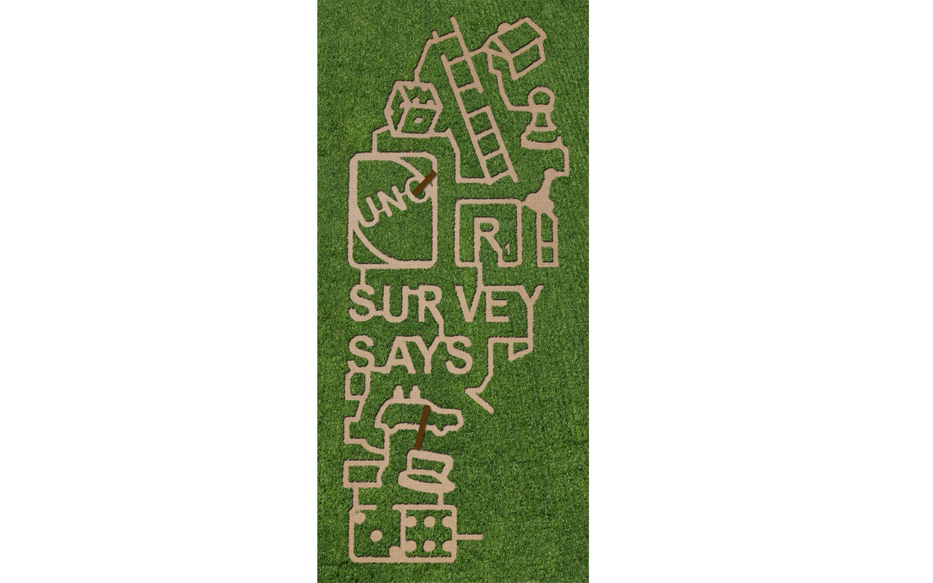 2017 corn maze at The Rock Ranch in The Rock, Georgia