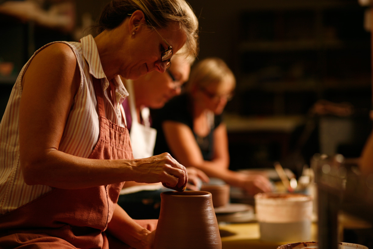 Happy Valley Pottery in Watkinsville. Photo by Gary Kufner