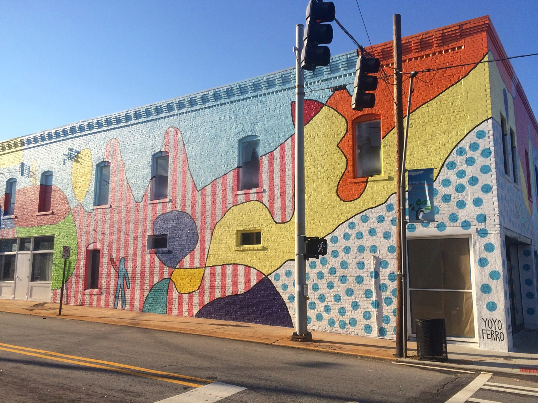 Yoyo Ferro mural at 3731 Main St., College Park, GA 30337 - Caroline Eubanks