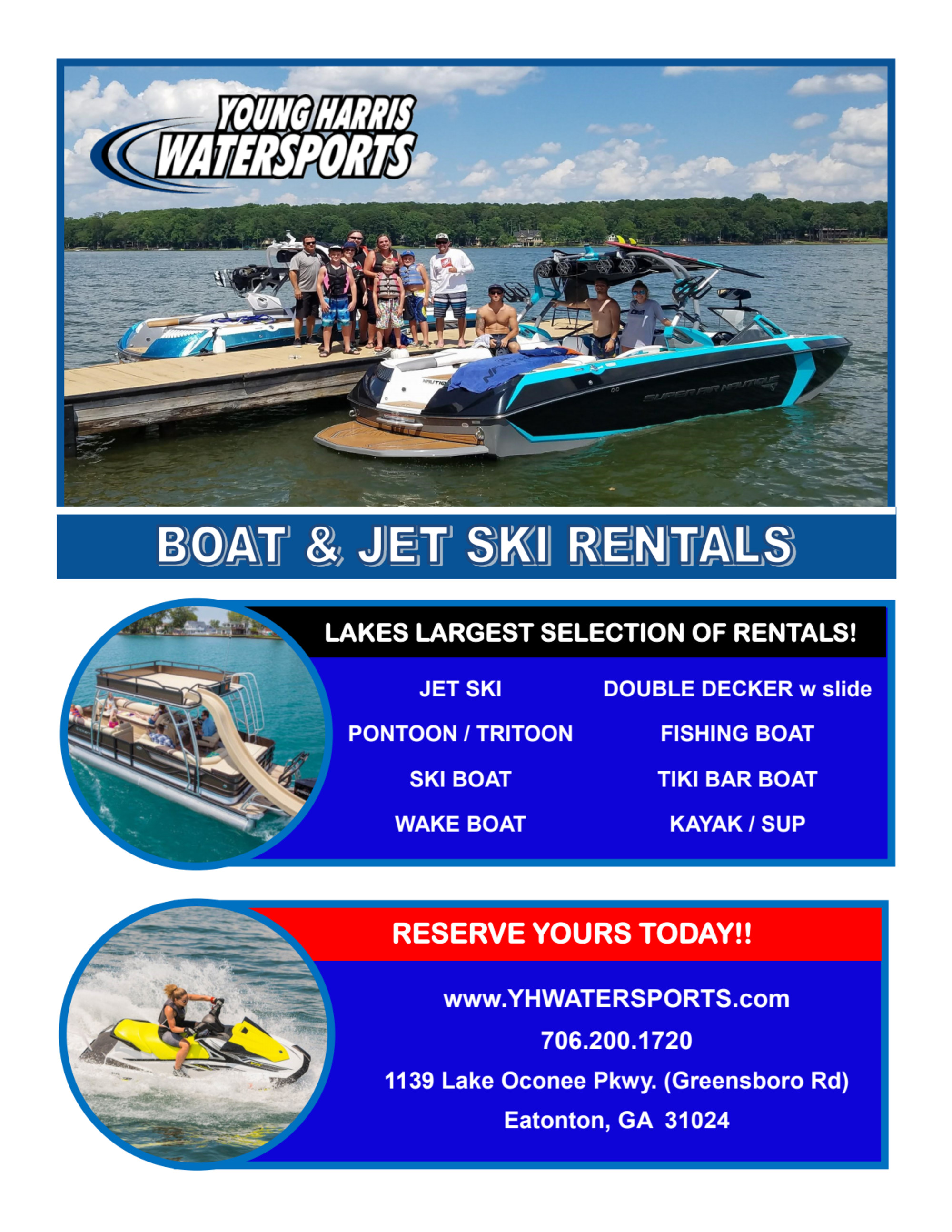 Young Harris Water Sports Info Official Tourism & Travel