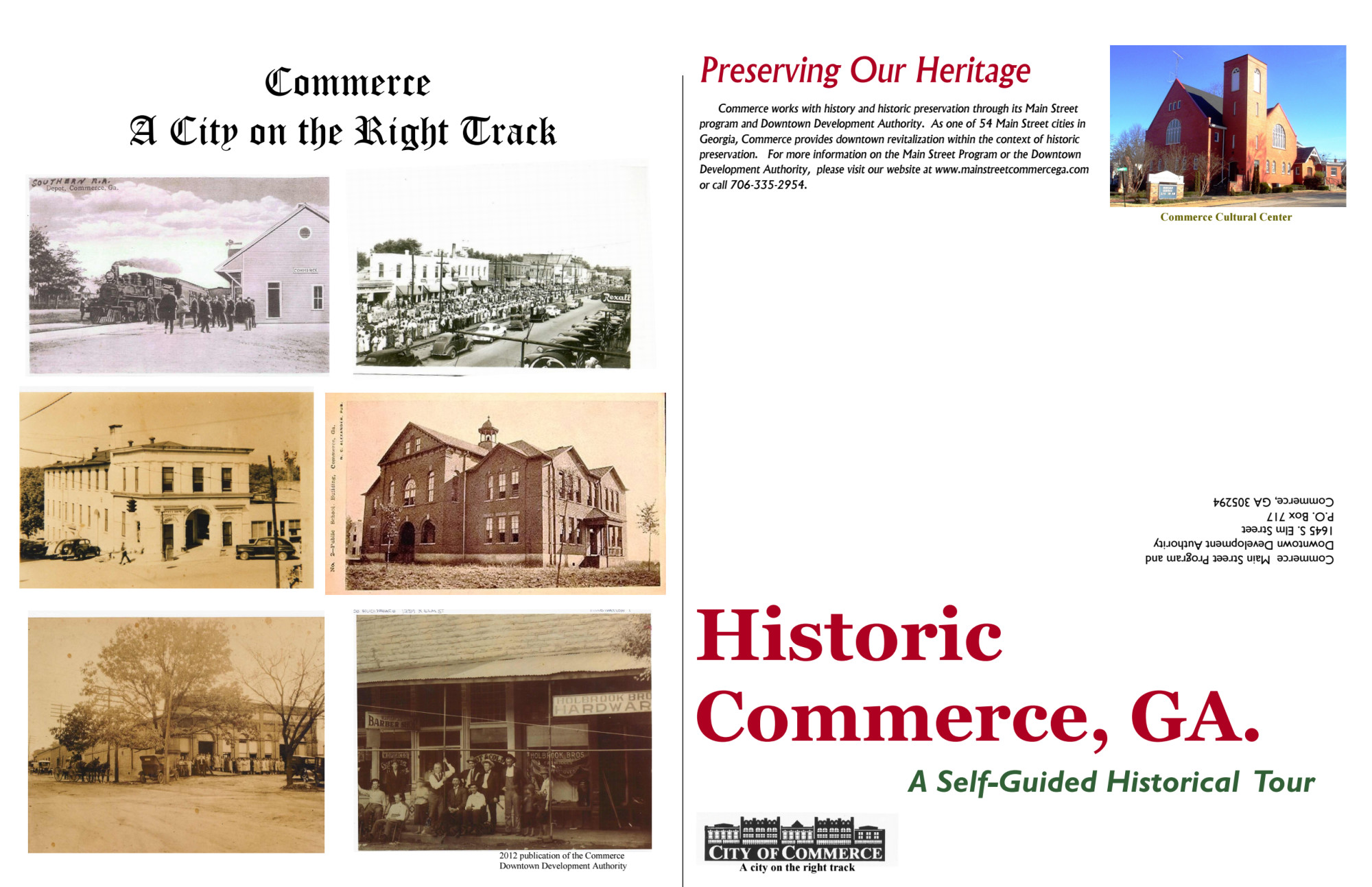 Commerce SelfGuided Historical Tour Official Tourism