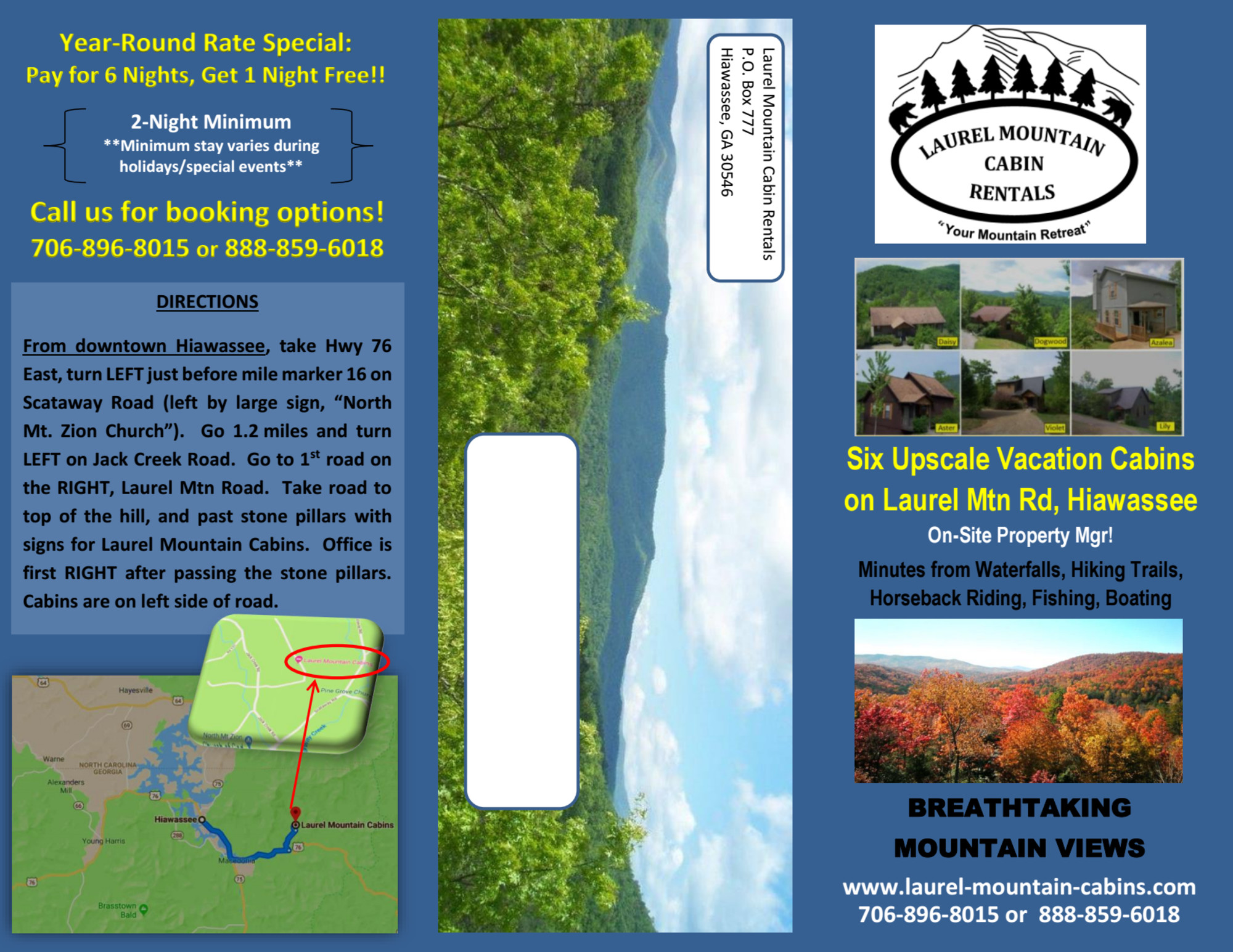 Laurel Mountain Cabin Rentals Brochure Official Georgia Tourism