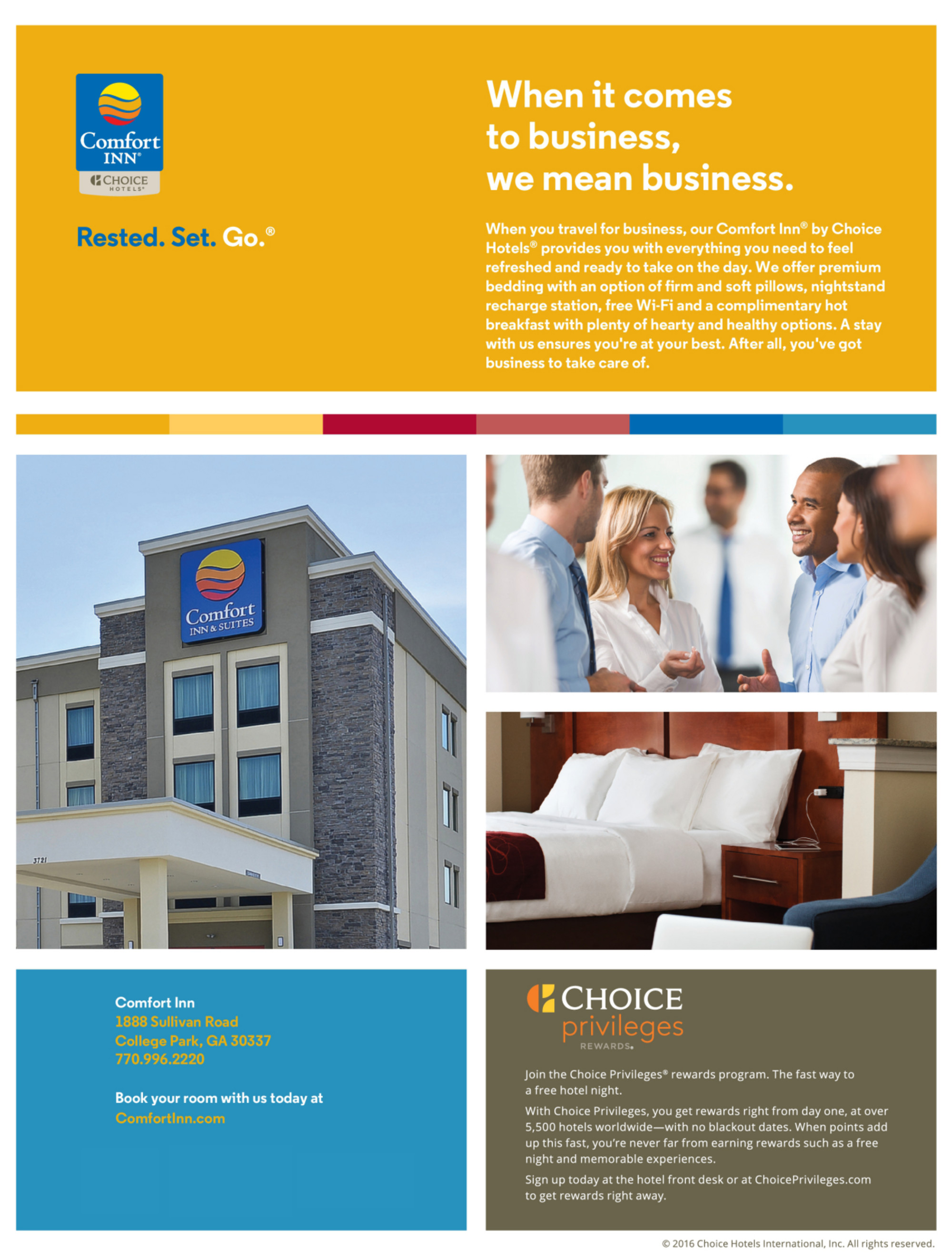 Comfort Inn Atlanta Airport Sales Brochure | Explore Georgia