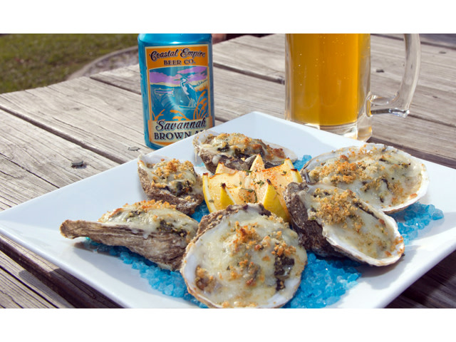 Oysters at Love's Seafood & Steaks in Savannah