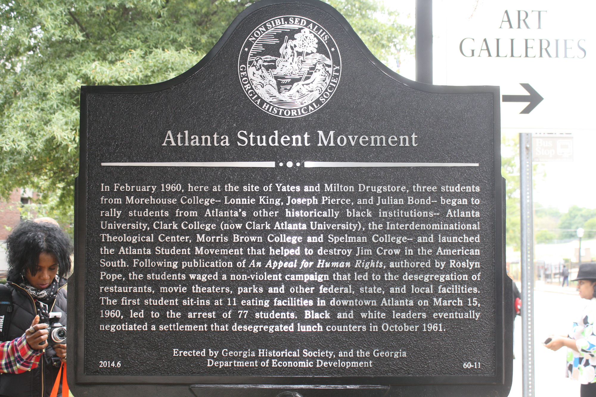 Atlanta Student Movement Historical Marker Explore