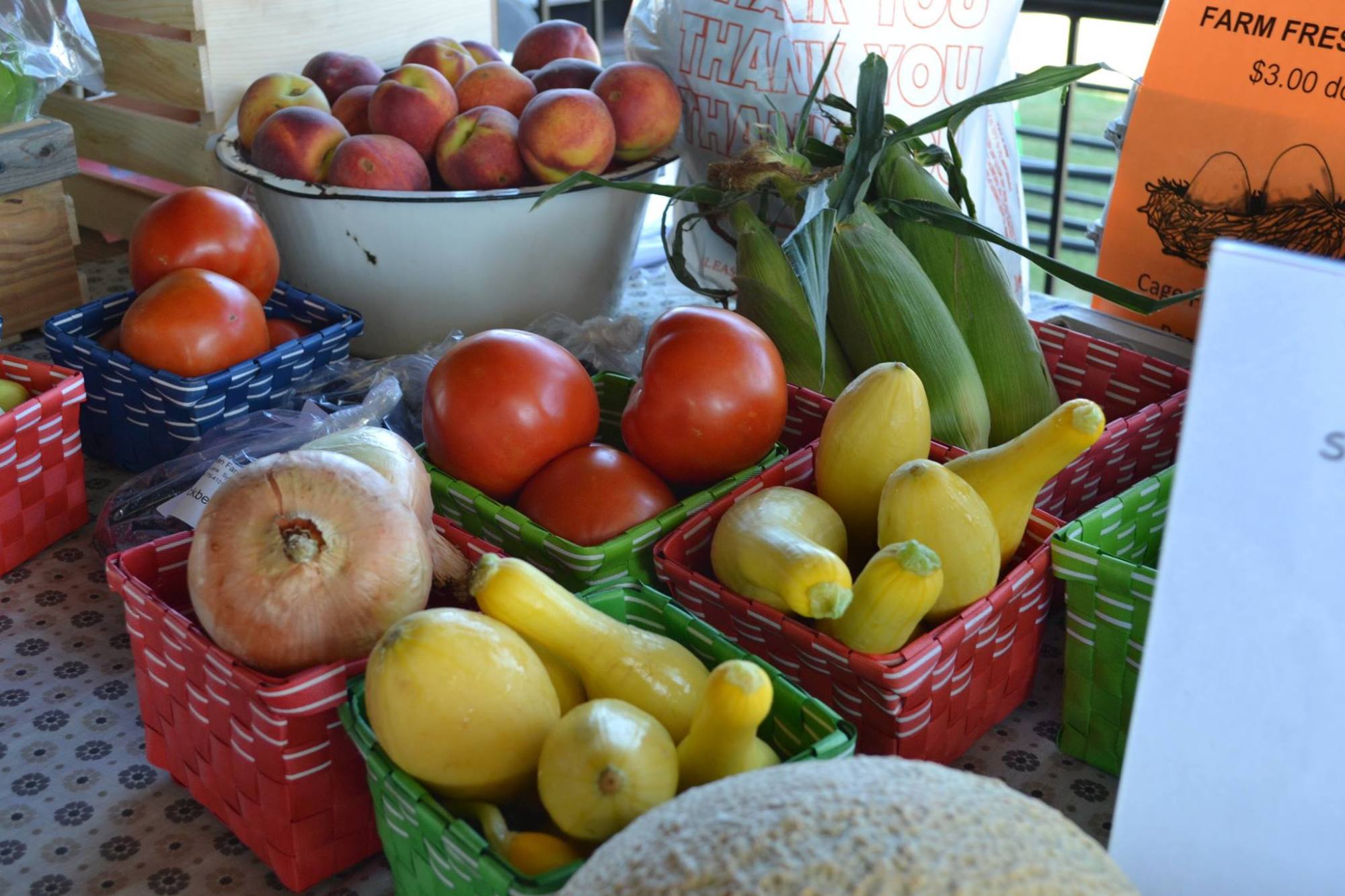 Produce at the Downtown Sylvester Farmers' Market