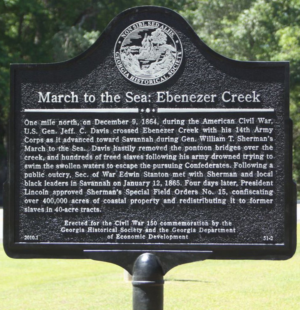 March to the Sea Ebenezer Creek Historical Marker Explore