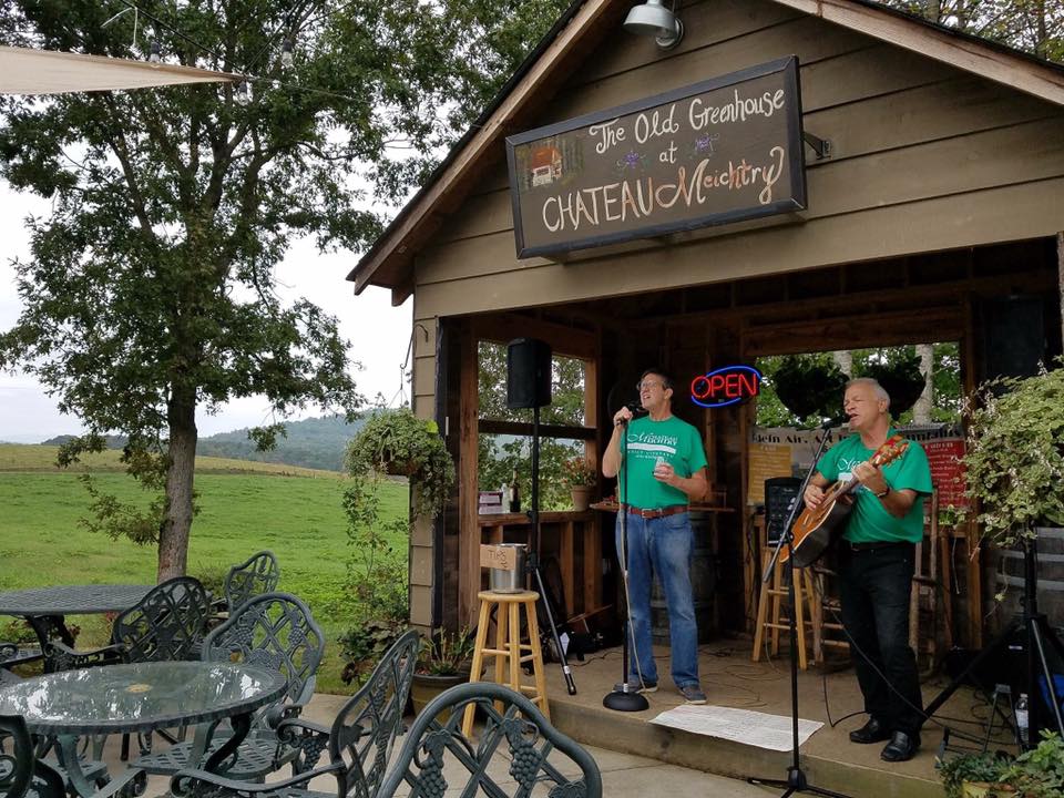 Musicians at Chateau Meichtry in Talking Rock, Georgia