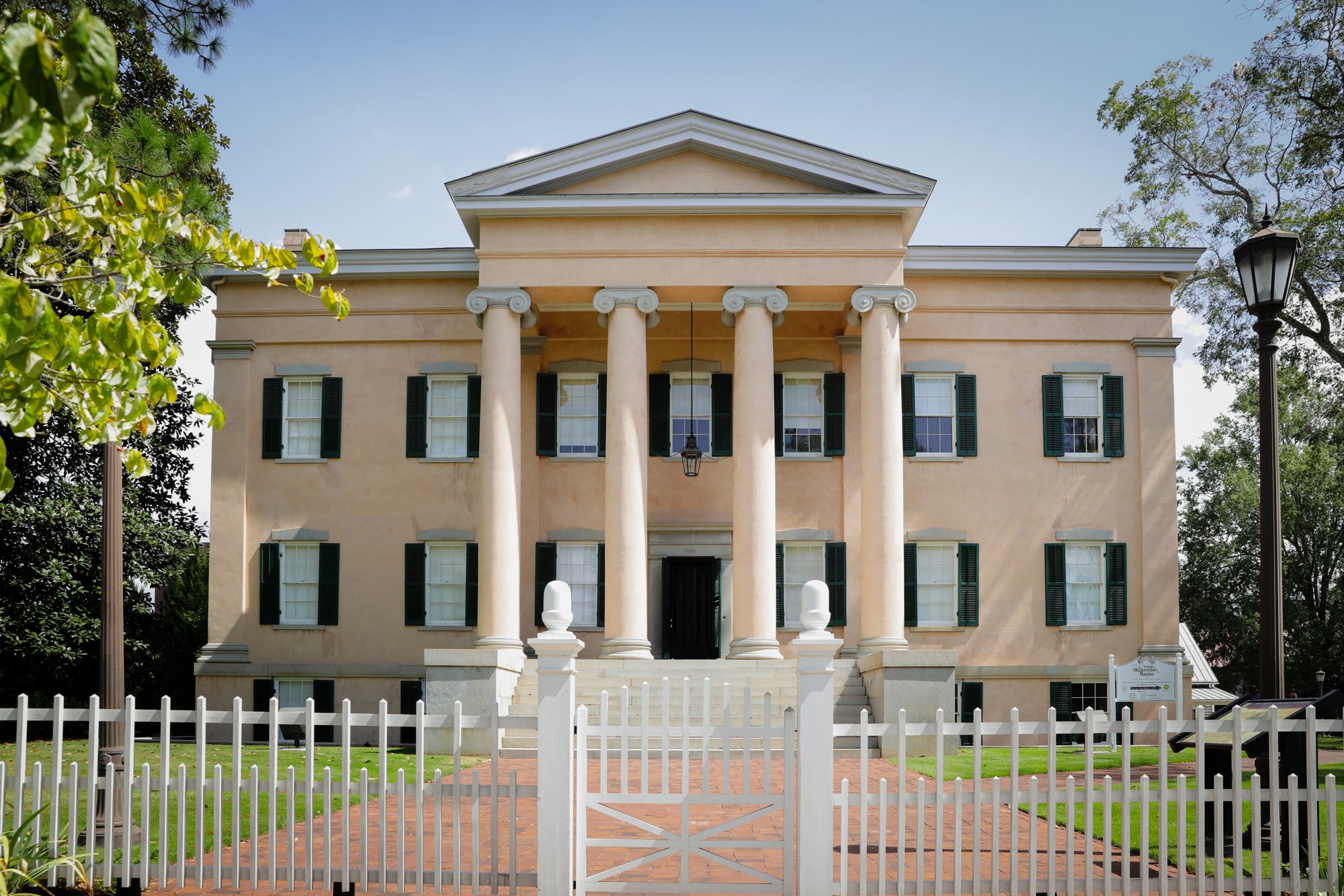 Present day Old Governor's Mansion in Milledgeville, Georgia