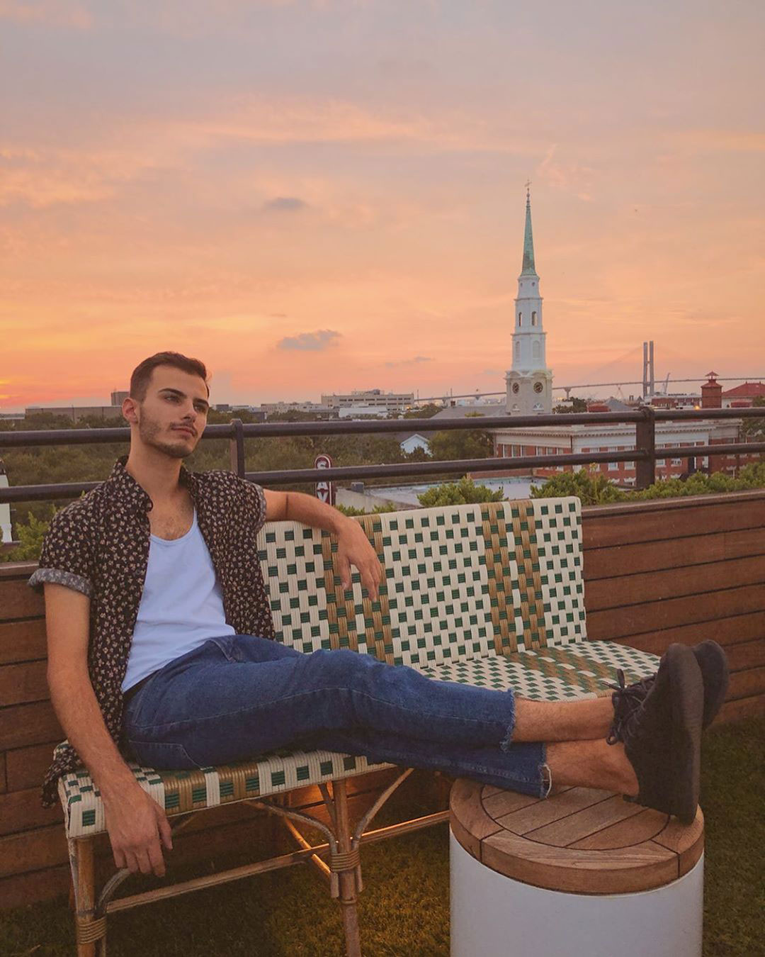 Rooftop bar at Perry Lane Hotel in Savannah. Photo by @mbottiglieri