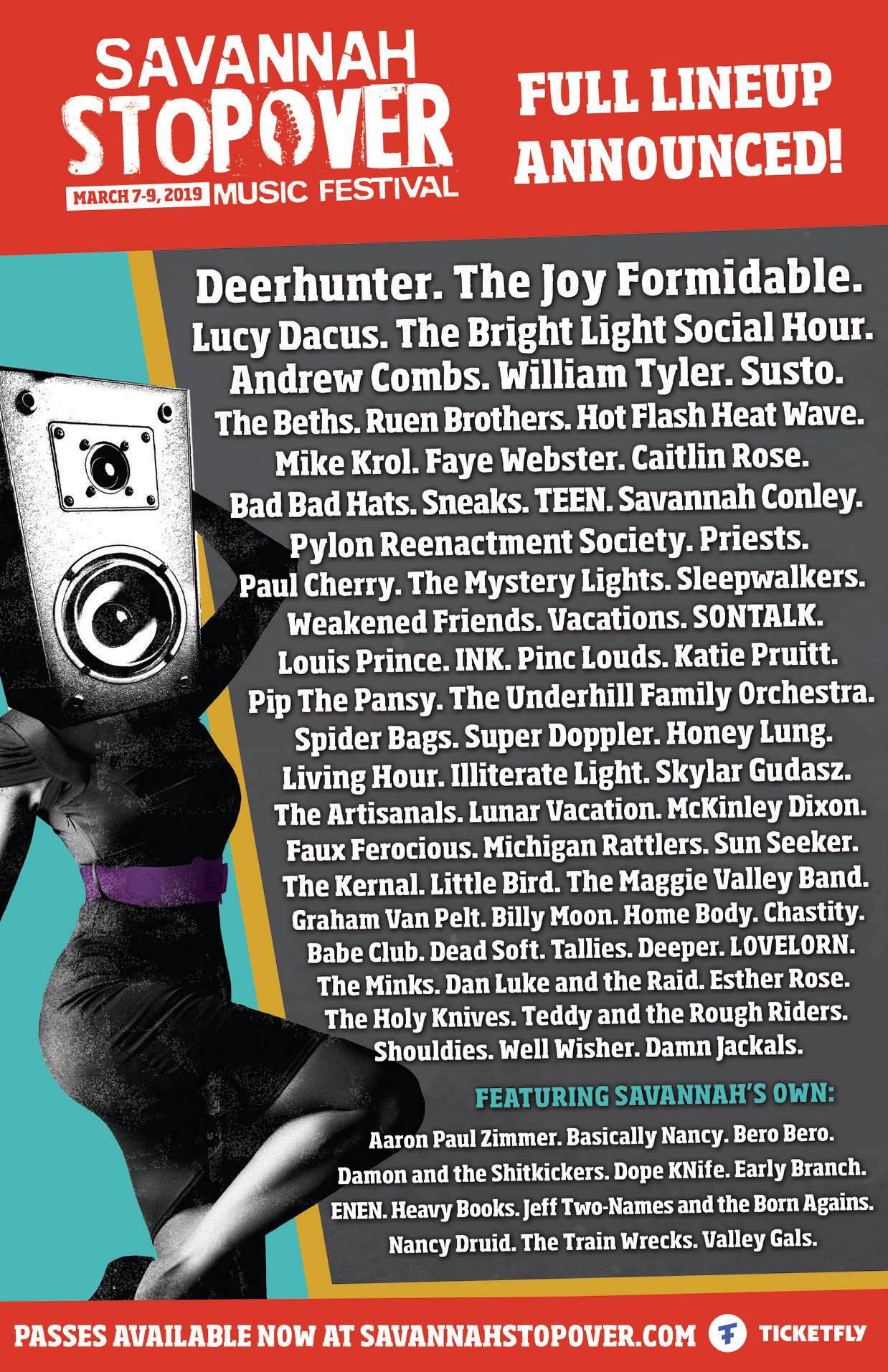 Savannah Stopover 2019 Lineup