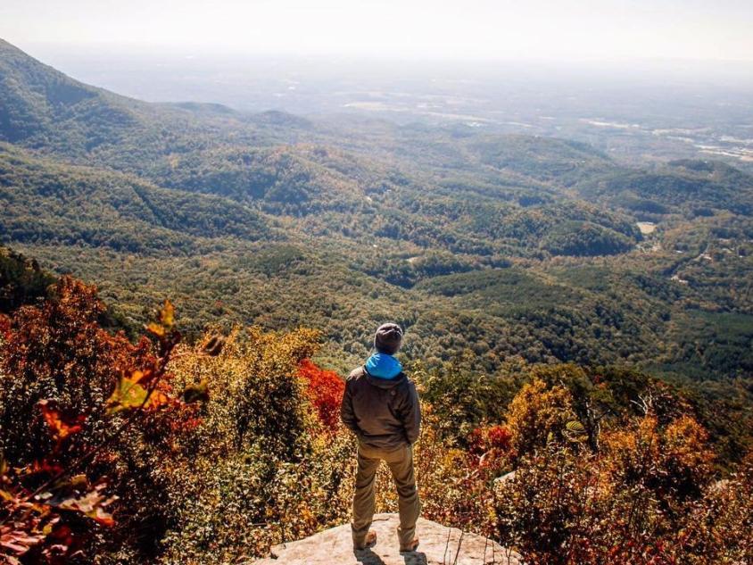 Hiking at Fort Mountain State Park. Photo by Marlon Seifert, @mrlnsfrt