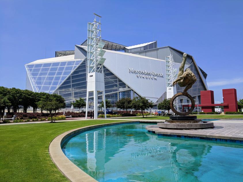 Mercedes-Benz Stadium in Atlanta. Photo courtesy ACVB