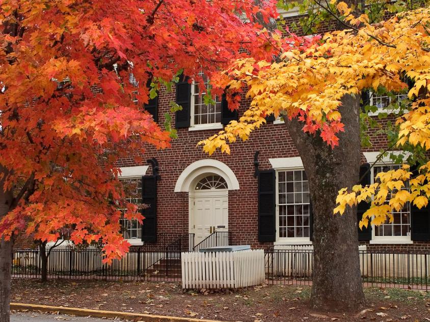 Dahlonega Dahlonega Gold Museum Historic Site in the fall
