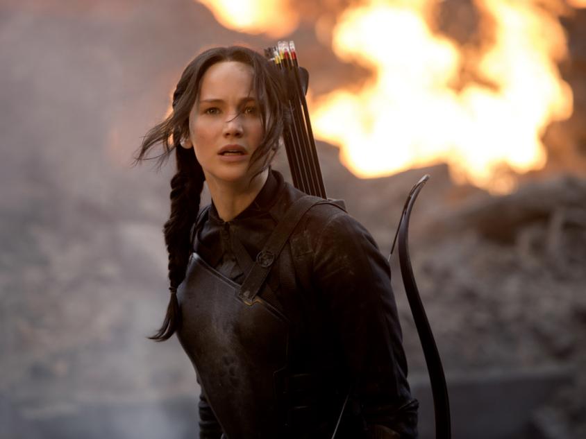 Lawrence closeup Mockingjay 1 Jennifer Lawrence in Mockingjay 1