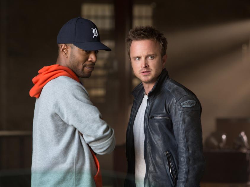 Need for Speed Scott Mescudi and Aaron Paul in DreamWorks Pictures' 2014 "Need for Speed