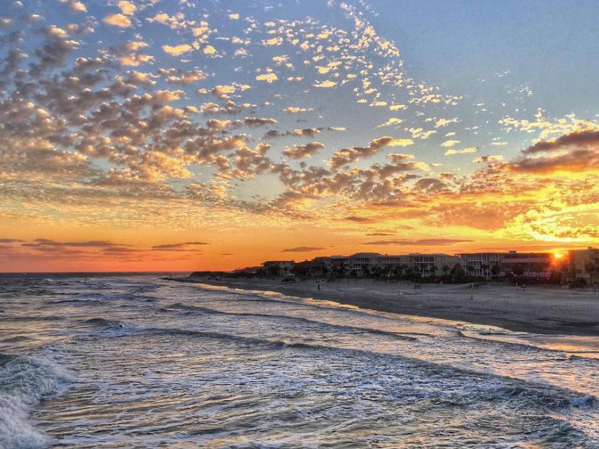 Tybee Island Sunset over Tybee Island, Georgia
