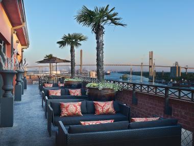 Rocks on the Roof at the Bohemian Hotel in Savannah, Georgia