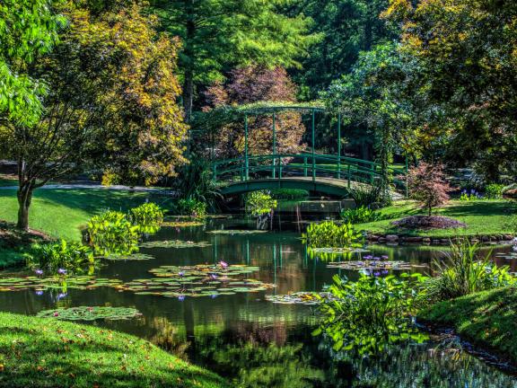 Monet bridge at Gibbs Gardens in Ball Ground, Georgia