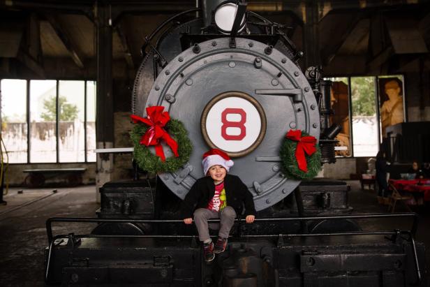Georgia State Railroad Museum at Christmas