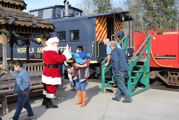 Santa at the Southeastern Railway Museum
