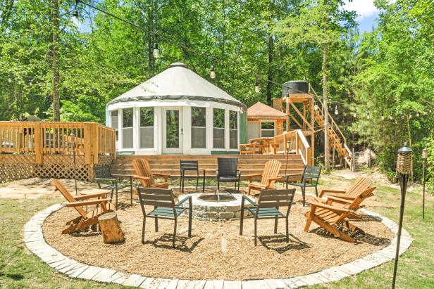 Yurt rental near Panola Mountain