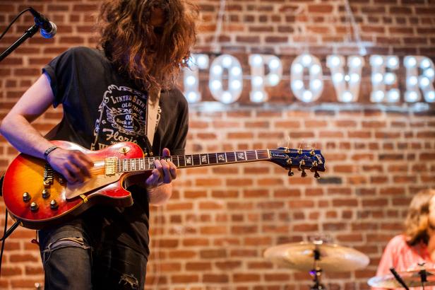 Guitarist performing at Savannah Stopover. Photo by Geoff L. Johnson